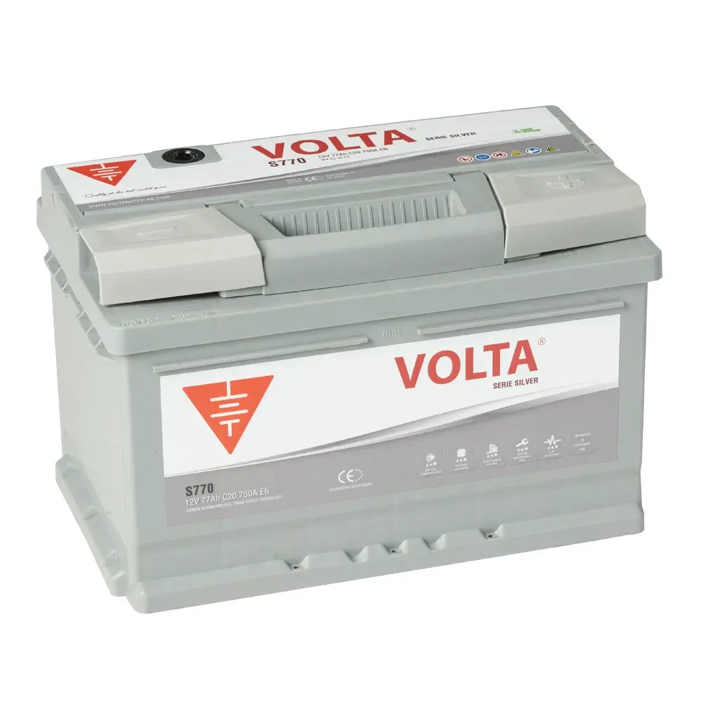 Volta baterías Bateria de Coche Classic 75Ah 700A - Borne +Dcha - Medidas  Largo 278 x Ancho 175 x Alto 190 mm con 2 años de Garantía - Fabricación  Europea - Automóvil de turismo : : Coche y moto