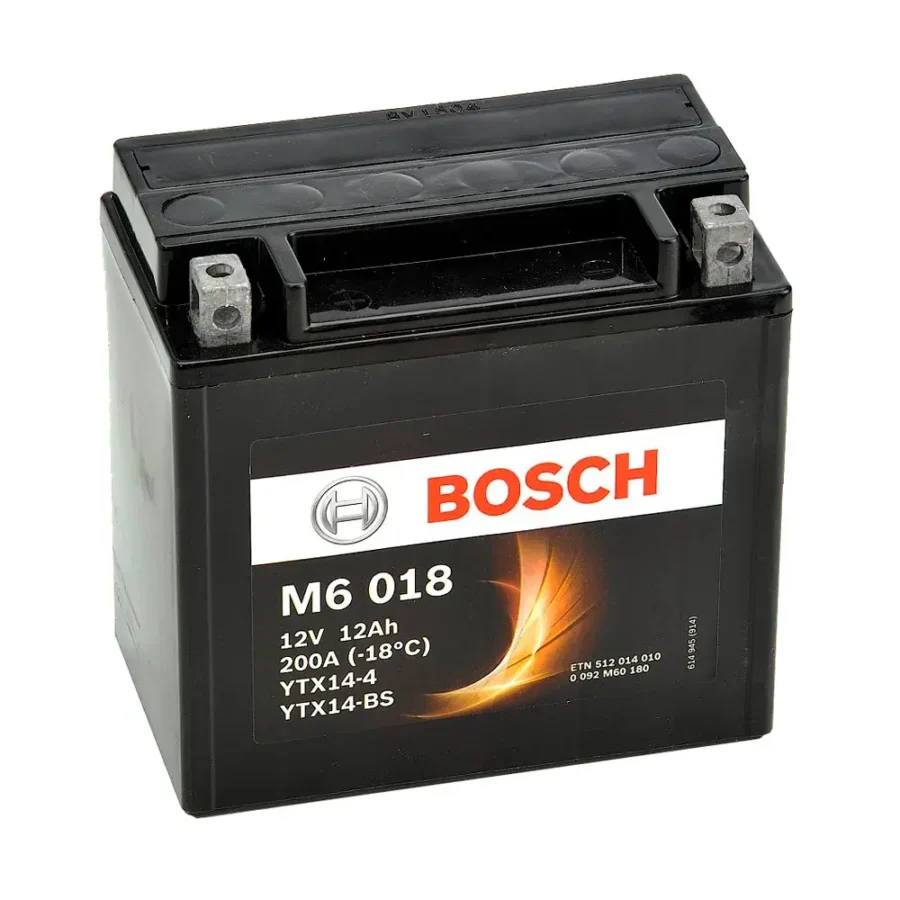 Batería de Moto 12Ah M6018 Bosch AGM