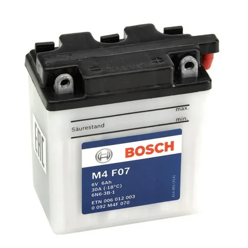 Batería de Moto 6Ah 12V Bosch M4F07