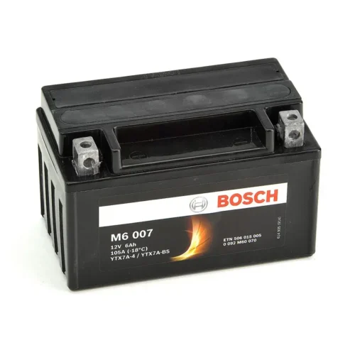 Batería de Moto 6Ah Bosch M6007 AGM