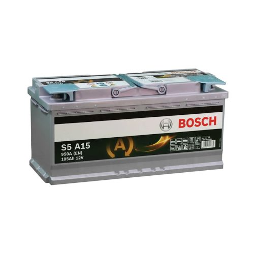 Batería de coche start stop AGM 105Ah 950A EN Bosch S5 A15