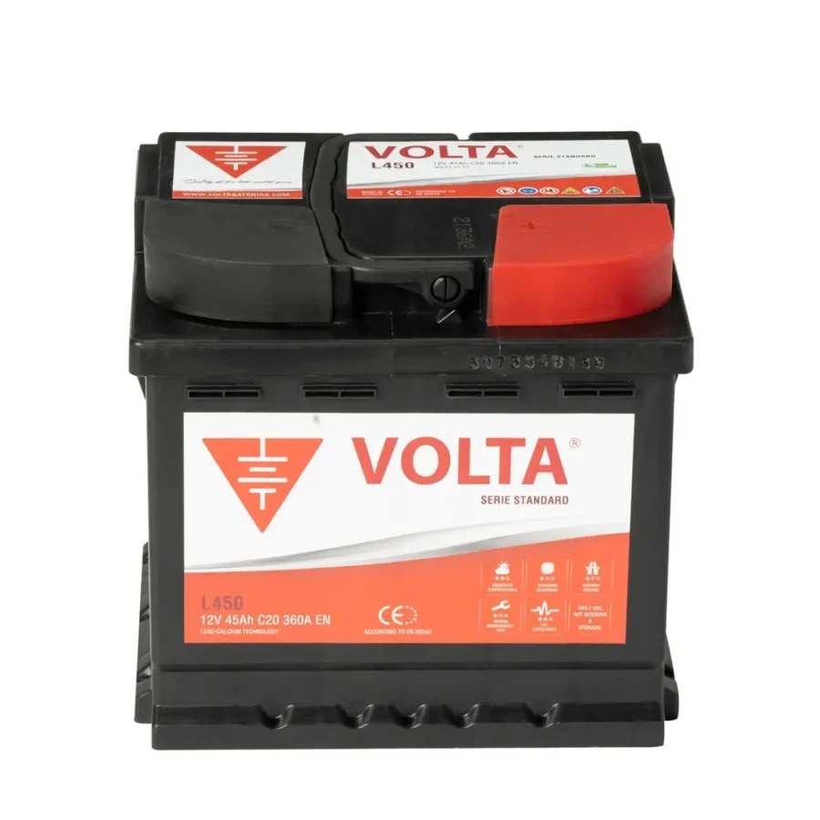 Volta L450D Batería de Coche 45Ah 360A EN Gama Standard