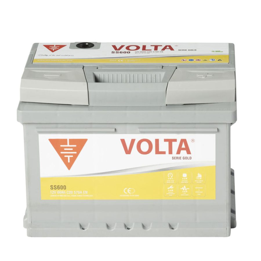 Batería de Coche Start Stop EFB 60Ah 570 A EN Volta SS600D