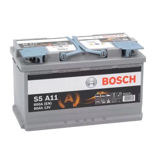 Batería de coche start stop AGM 80 Ah 800 A EN Bosch S5A11