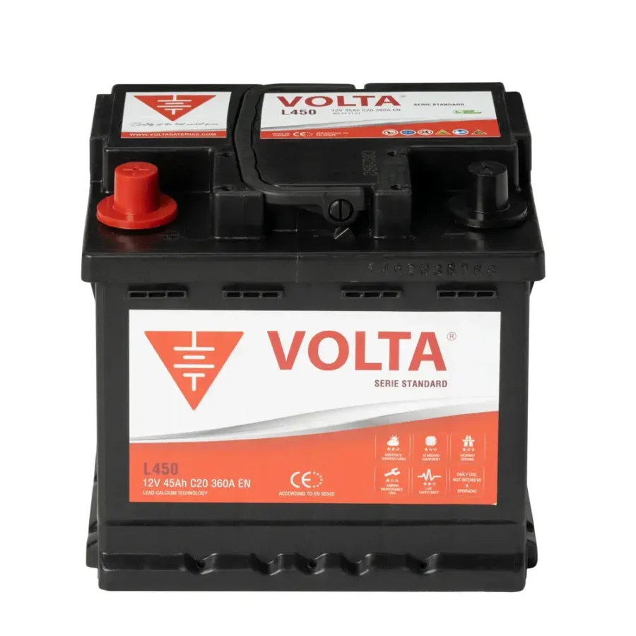 Batería de Coche Volta 45Ah 360A EN Standard L450I +Izq