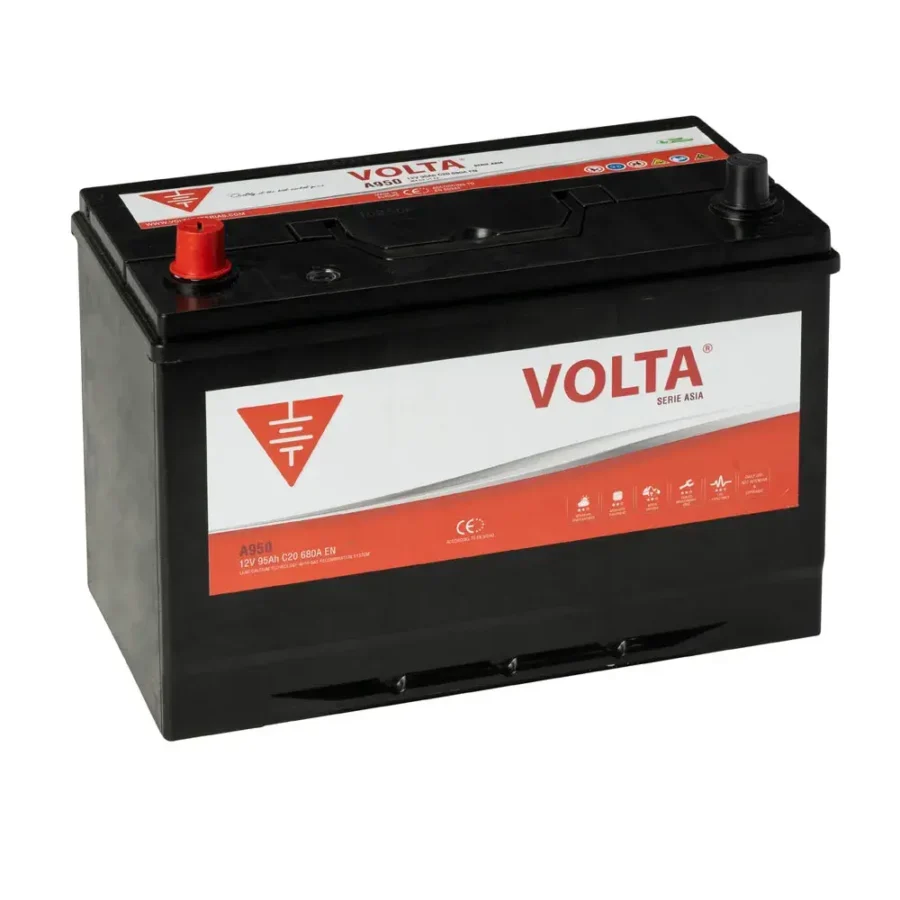 Batería de Coche 95Ah 680A EN Asia +izq Volta A950I