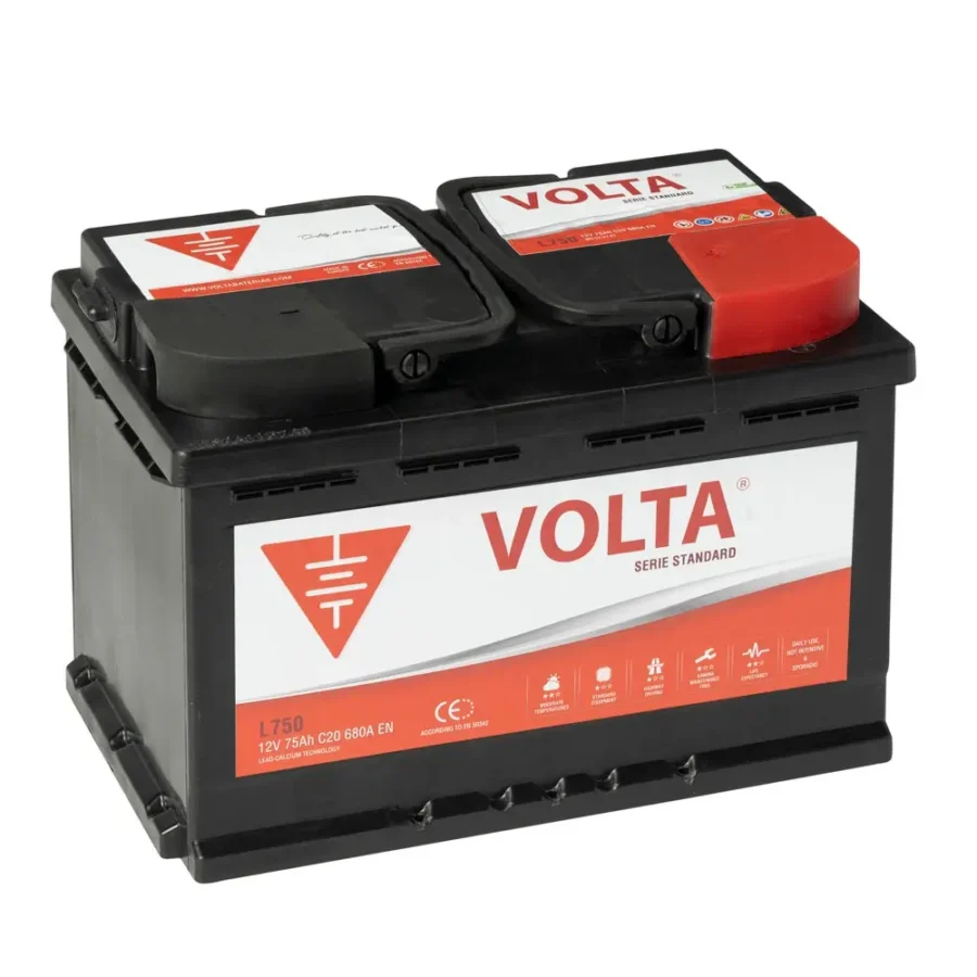 Batería de Coche 75Ah 680A EN Standard Volta L750D