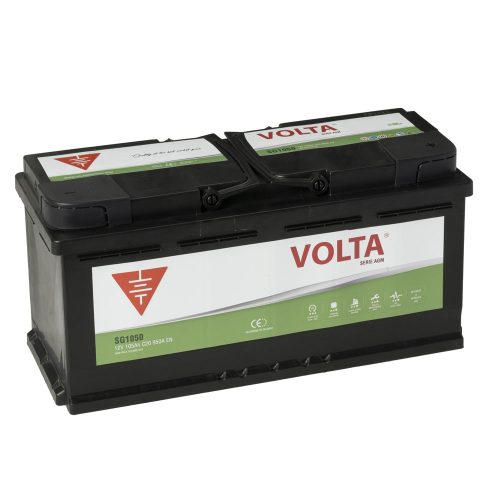 Batería de Coche Start Stop AGM 105Ah 950 A EN Volta SG1050D