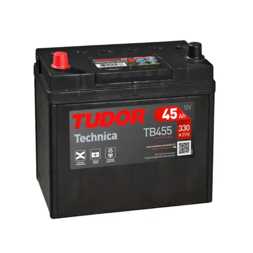 Tudor TB455 Batería de Coche 45Ah 330A EN +izq