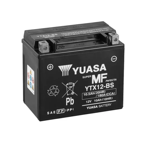 Batería de Moto YUASA YTX12-BS 10Ah 12V