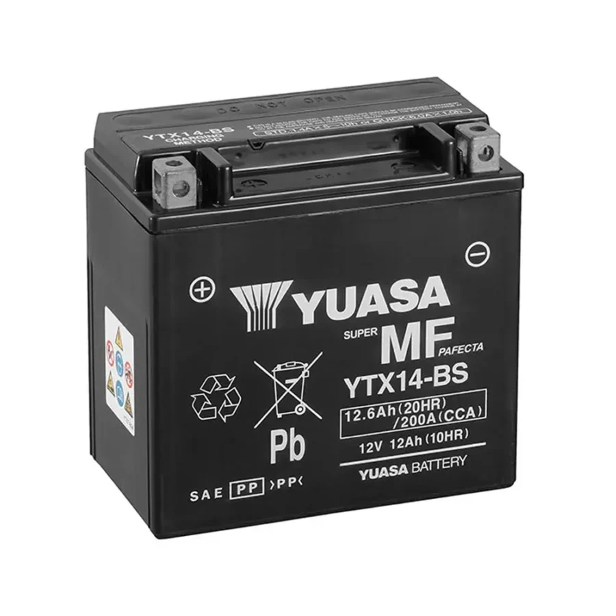 Batería de Moto YUASA YTX14-BS 12Ah 12V