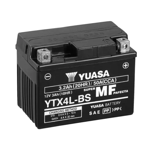 Batería de Moto YUASA YTX4L-BS 3Ah 12V