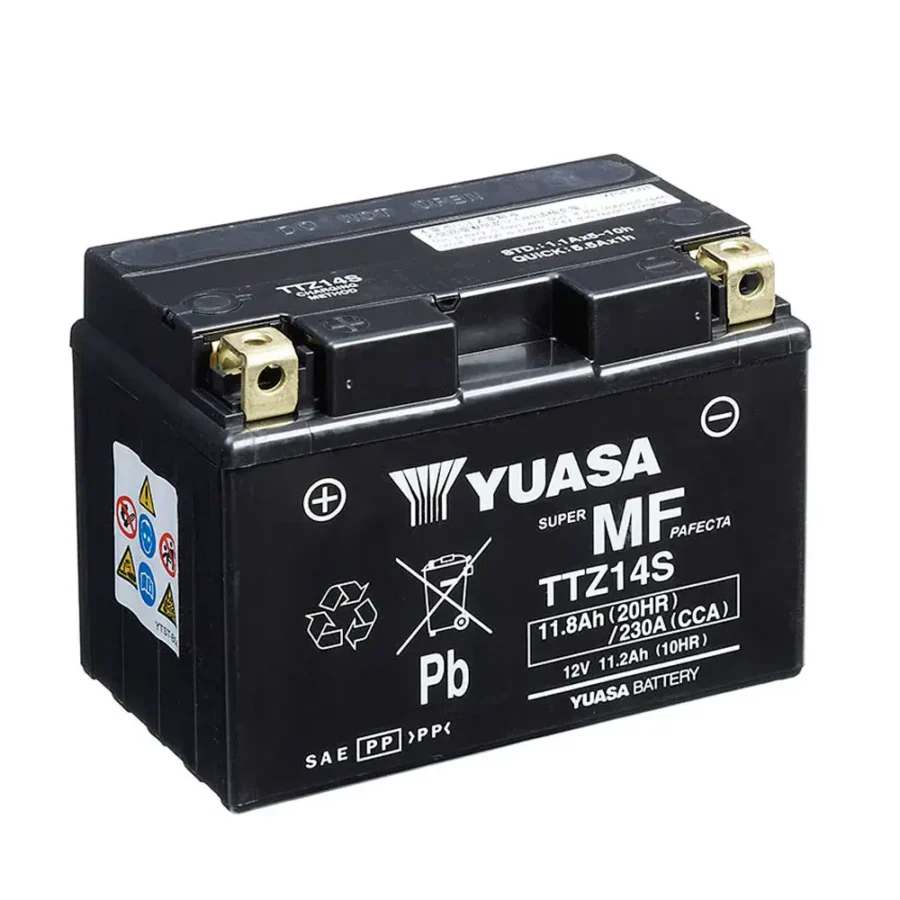 Batería de Moto YUASA TTZ14S-BS 11,2Ah 12V